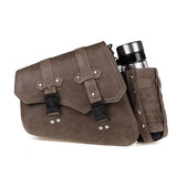 Right,Universal,Saddlebag,Storage,Bottle,Holder,Leather,Waterproof,Motorcycles