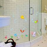 Tropical,Cartoon,Bubble,Ocean,World,Removable,Bathroom,Sticker,Glass,Pastes,Decor