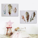 Watercolour,Feather,Canvas,Print,Paintings,Pretty,Picture