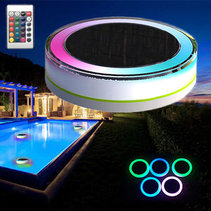 Remote,Control,Solar,Power,Colorful,Swimming,Light,Garden,Waterproof,Floating