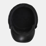 Men's,Artificial,Leather,Windproof,Outdoor,Thickening,Riding,Earmuffs,Trapper