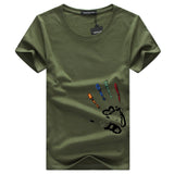 Men's,Crewneck,Quick,Breathable,Short,Sleeved,Comfortable,Fitness,Short,Sleeve,Hiking,Camping,Travel