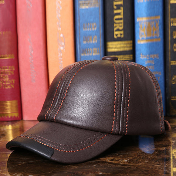 Vintage,Genuine,Leather,Outdoor,Baseball,Windproof