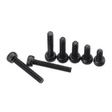 600Pcs,Black,Carbon,Steel,Grade,Hexagon,Button,Screw,Assortment