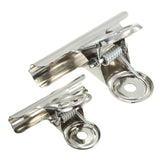 Stainless,Steel,Silver,Bulldog,Clips,Money,Letter,Binder,Paper,Clamps