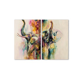 Miico,Painted,Combination,Decorative,Paintings,Animal,Buffalo,Painting,Decoration