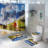 Honana,Bathroom,Waterproof,Shower,Curtain,Bathroom,Toilet,Cover,Pedestal