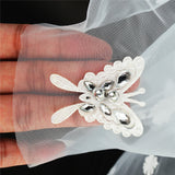 Elegant,Ivory,Cathedral,Length,Butterfly,Petal,Bride,Wedding,Bridal,White,Sewing,Cloth