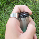 Outdoor,Finger,Opener,Stainless,Steel,Bottle,Opener