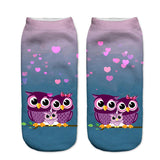 Women,Harajuku,Animal,Print,Socks,Stretch,Breathable,Ankle,Socks