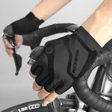 ROCKBROS,Cycling,Gloves,Finger,Shockproof,Windproof,Bicycle,Gloves,Winter,Camping,Travel