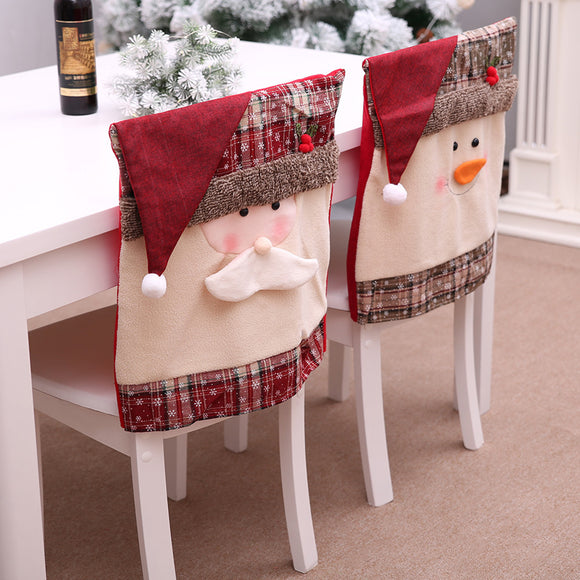 Santa,Claus,Embroidered,Chair,Cover,Christmas,Kitchen,Dinner,Chair,Covers,Decorations