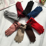 Women,Embroidery,Dotted,Bowknot,Fashion,Casual,Gloves