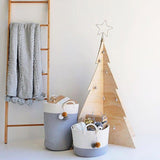 Cotton,Storage,Basket,Laundry,Basket,Woven,Baskets,Handle