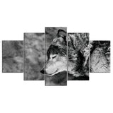 Black,White,Canvas,Print,Animal,Paintings,Decor