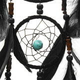 Handmade,Dream,Catcher,Black,Feather,Beads,Balcony,Hanging,Decorations