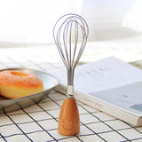 KCASA,Smile,Wooden,Handle,Whisk,Beater,Mixer,Stirrer,Blender,Kitchen,Cooking,Tools