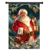 30x45cm,Christmas,Santa,Claus,Polyester,Welcome,Garden,Holiday,Decoration