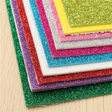 10Pcs,Adhesive,Glitter,Paper,Assorted,Colors,Scrapbooking,Crafts