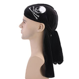 Unsiex,Skull,Print,Pleuche,Hooded,Pirate,Headpiece