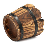Wooden,Round,Waves,Barrel,Planter,Flower,Office,Garden,Wedding,Decor