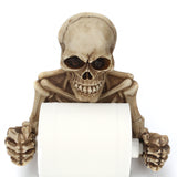 Skull,Paper,Holder,Mount,Toilet,Skeleton,Bathroom,Decorations,Paper,Shelf,Holder