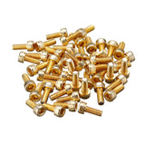 Suleve,M4AH1,50Pcs,Titanium,Plated,Socket,Screws,Alloy,Steel,Grade,Screw,M4*10