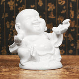 Peace,Laughing,Hotai,Statue,Happy,Sitting,Hotai,White,Gloss,Decorations