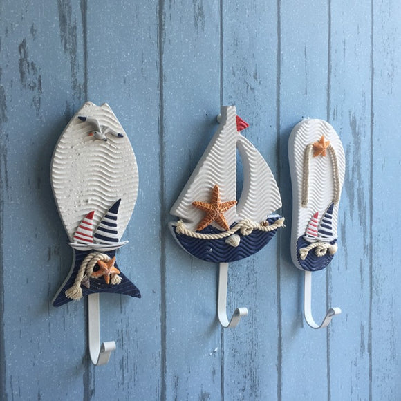 Mediterranean,Style,Pothook,Nautical,Clothes,Hooks,Hangers,Hanging,Decoration