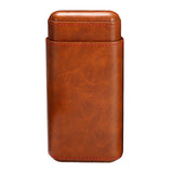 Genuine,Leather,Count,Cedar,Travel,Holder,Humidor,Portable,Protector