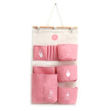 Cotton,Hanging,Organizer,Storage,Baskets,Container,Closet,Pocket