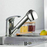 Kitchen,Faucet,Spray,Single,Lever,Chrome,Brass