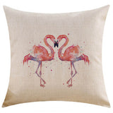 45x45cm,Fashion,Flamingo,Cotton,Linen,Pillowcase,Decorative,Pillow