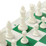 Tournament,Chess,Plastic,Pieces,Green,Outdoor,Travel,Camping