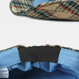 Cotton,British,Style,Street,Trend,Lattice,Pattern,Outdoot,Casual,Forward,Beret