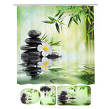 Bamboo,Printing,Waterproof,Bathroom,Shower,Curtain,Toilet,Cover,Carpet