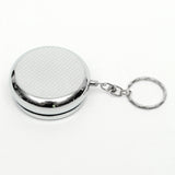 Portable,Stainless,Steel,Round,Ashtray,Jewelry,Storage,Keychain