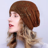 Knitting,Cutout,Beanie,Breathable