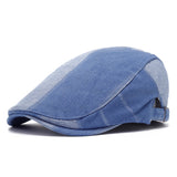 Unisex,Denim,Short,Distressed,Sunshade,Peaked,Beret