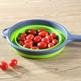 Folding,Collapsible,Fruit,Vegetable,Strainer,Handle,Colander,Draining,Basket,Camping,Picnic