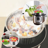 Stainless,Steel,Steam,Steamer,Handle,Instant,Pressure,Cooker