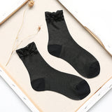 Women,Summer,Breathable,Socks,Crystal,Glass,Elastic,Ankle,Socks