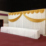 Customized,Satin,Wedding,Backdrop,Swags,Curtain,Party,Stage,Wedding,Decor,Supplies