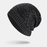 Diamond,Pattern,Outdoor,Brimless,Beanie,Knitted,Woolen