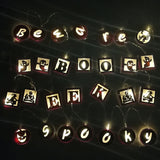 Halloween,Letter,Ghost,Pattern,Hollow,Square,Block,String,Hanging,Decoration