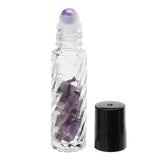 10Pcs,Natural,Clear,Glass,Crystals,Essential,Gemstone,Roller,Balls,Chips,Bottles