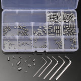 Suleve,MXSS3,240Pcs,Stainless,Steel,Allen,Screw,Socket,Point,Screws,Wrench,Assortment