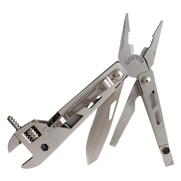 Outdoor,Survival,Adjustable,Spanner,Folding,Knife,Fishing,Pliers,Wrench,Combination