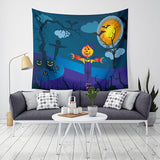 Loskii,Halloween,Tapestry,Pumpkin,Print,Hanging,Tapestry,Decor,Halloween,Decorations