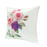 Imitation,Cushion,Cover,Green,Flowers,Waist,Pillow,Decor